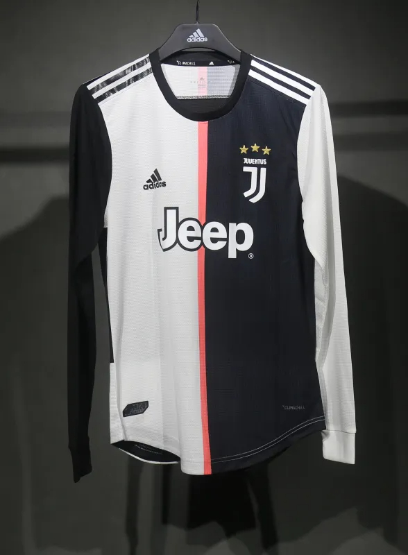 Juventus Authentic Soccer Jersey Home Long Sleeve Shirt 2019-20 - sinoshirt