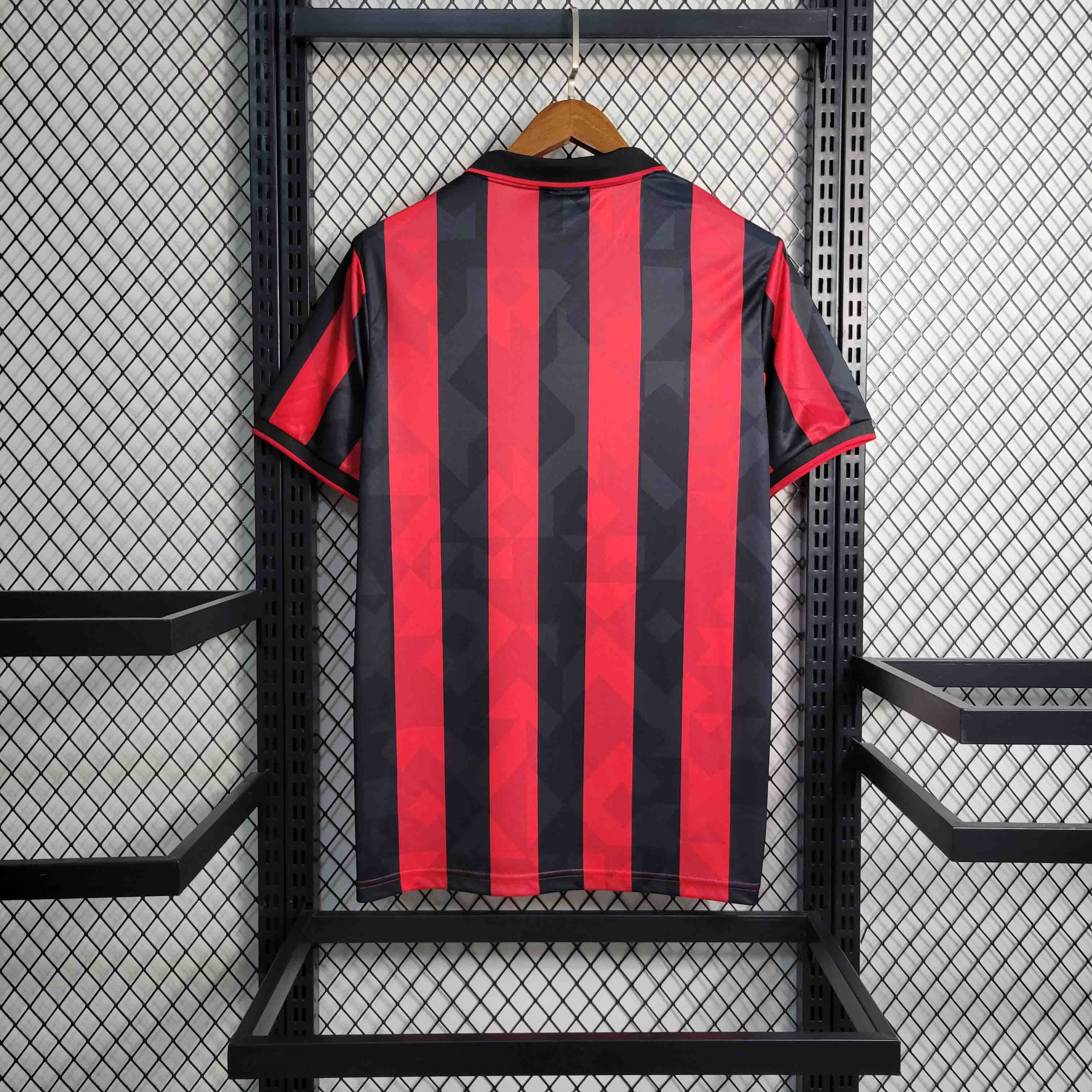 AC Milan Retro Soccer Jersey Home Custom Shirt 1993/94 - sinoshirt