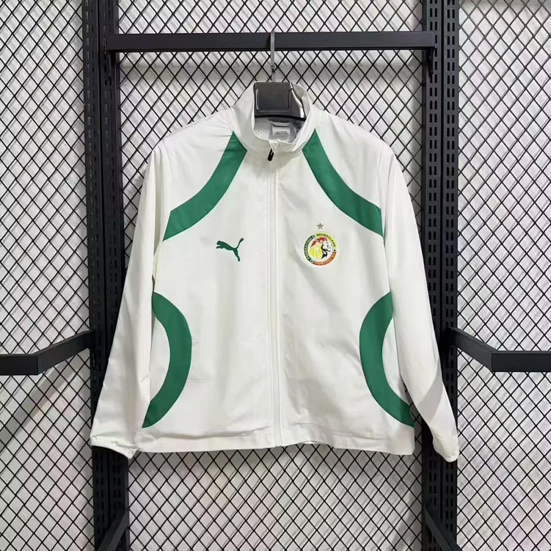 Senegal Windbreaker Jacket White World Cup 2026 - sinoshirt
