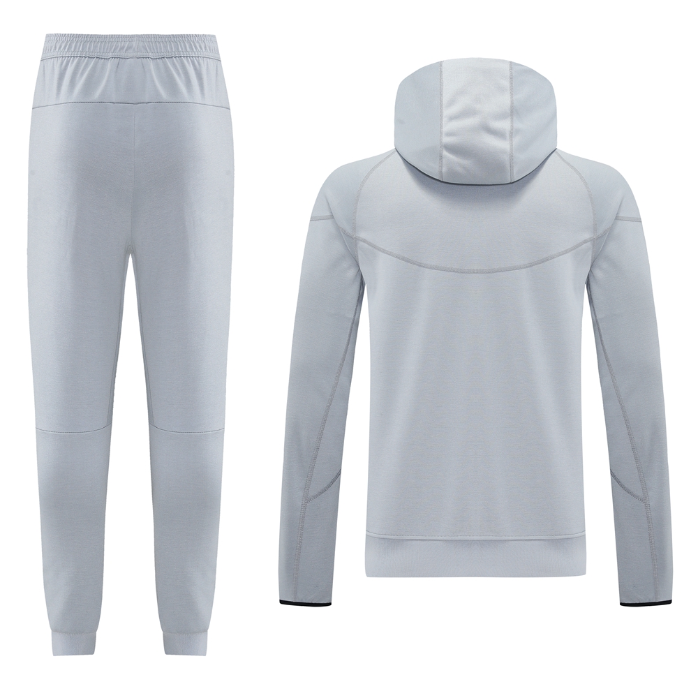 Barcelona Hoodie Training Kit (Jacket+Pants) Grey 2025/26 - sinoshirt