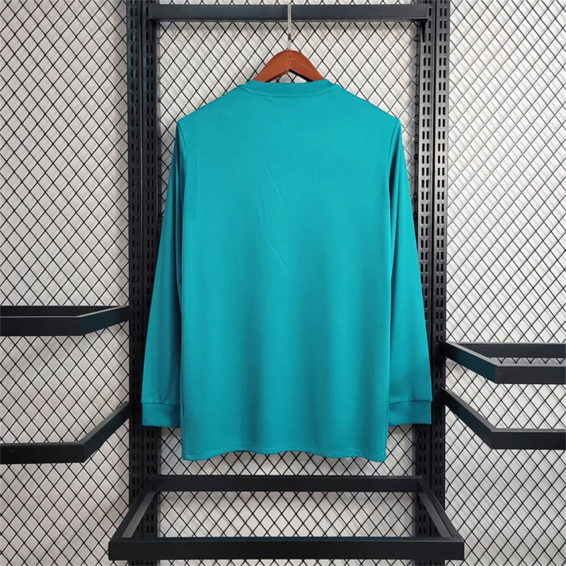 Real Madrid Retro Jersey Third Away Long Sleeve Custom Soccer Shirt 2017/18 - sinoshirt
