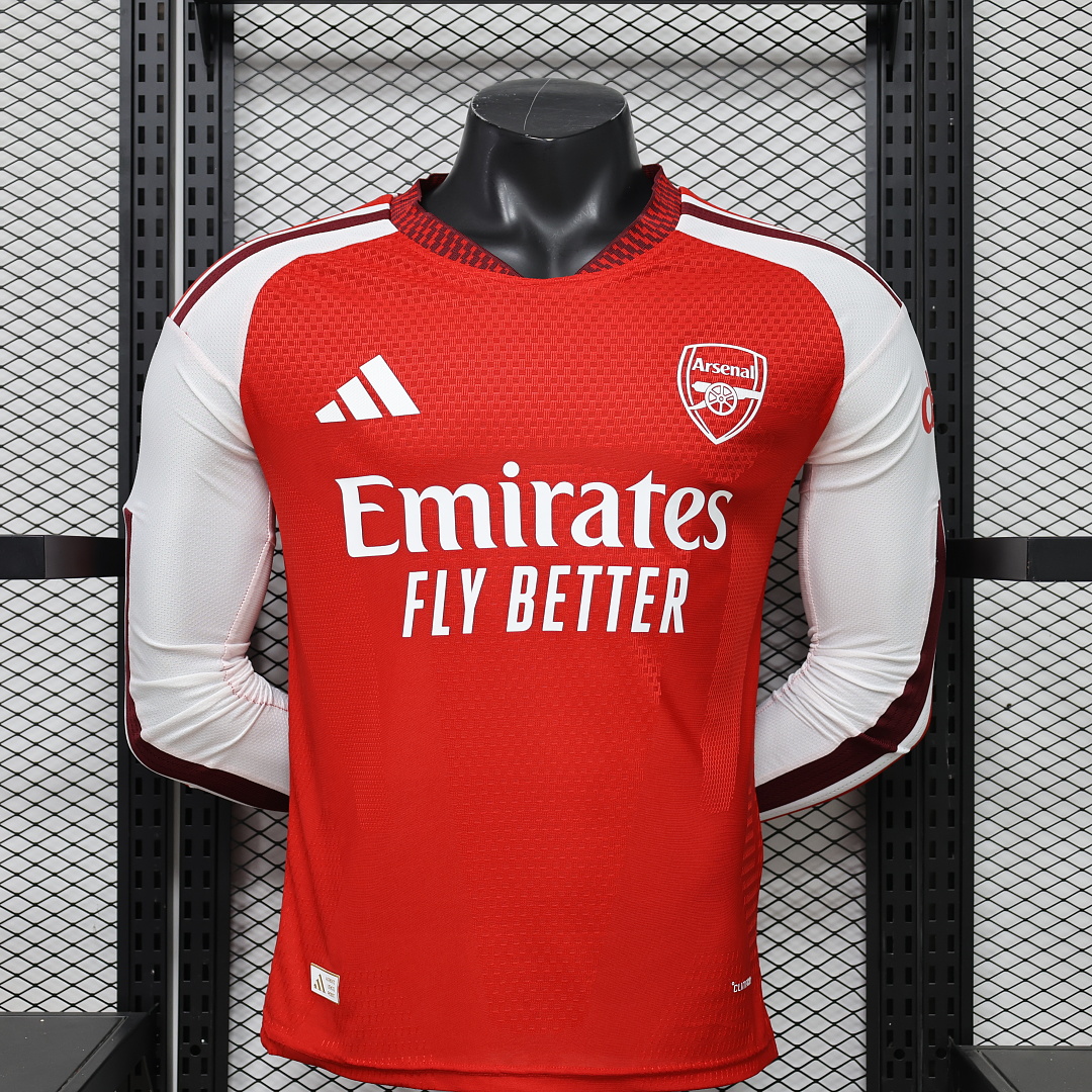 Arsenal Authentic Soccer Jersey Home Long Sleeve Shirt 2026/27 - sinoshirt