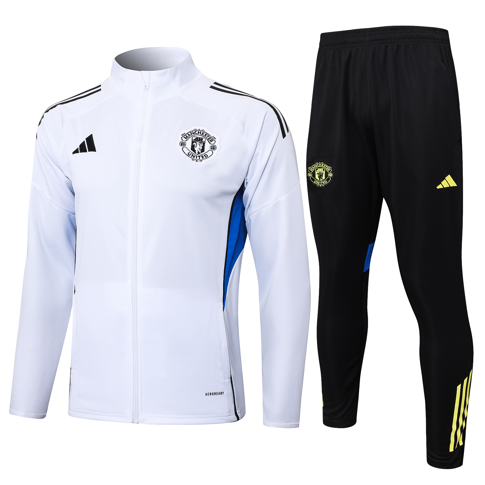 Manchester United Training Kit (Jacket+Pants) White 2025/26 - sinoshirt