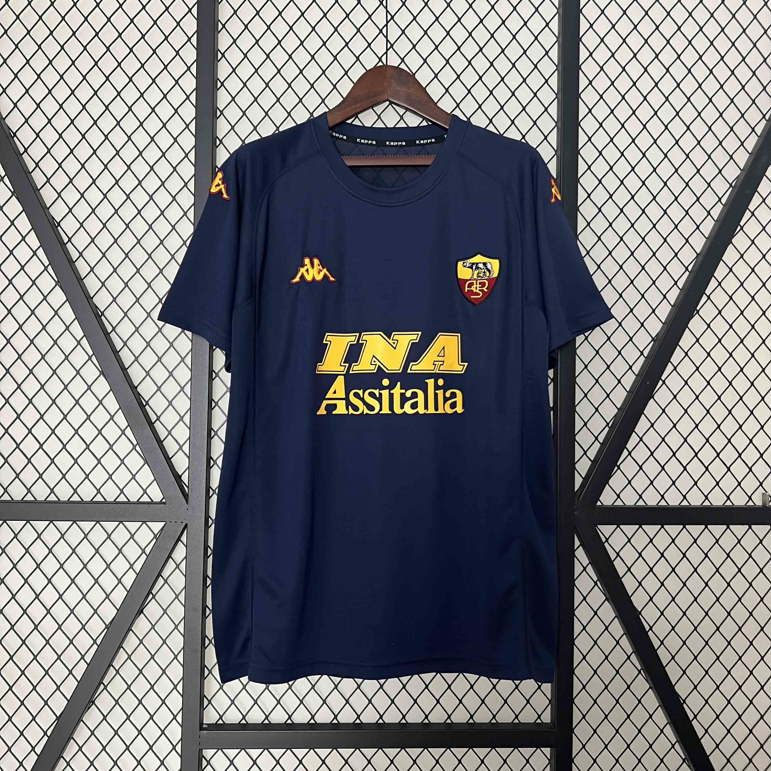 Roma Retro Soccer Jersey Third Away Custom Shirt 2000/01 - sinoshirt