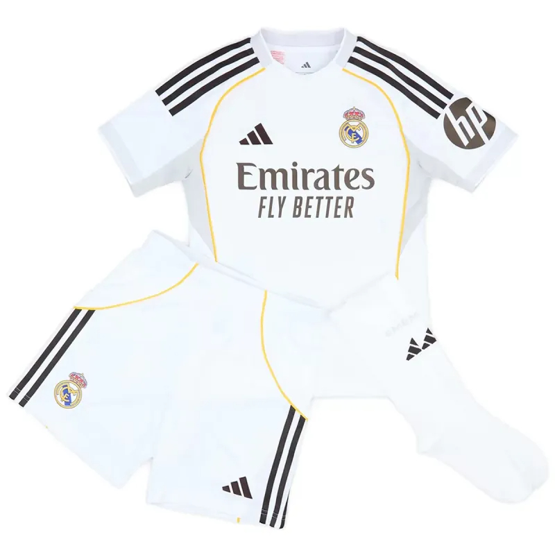 Real Madrid Football Jersey Home Kids Full Kit 2025/26 - sinoshirt