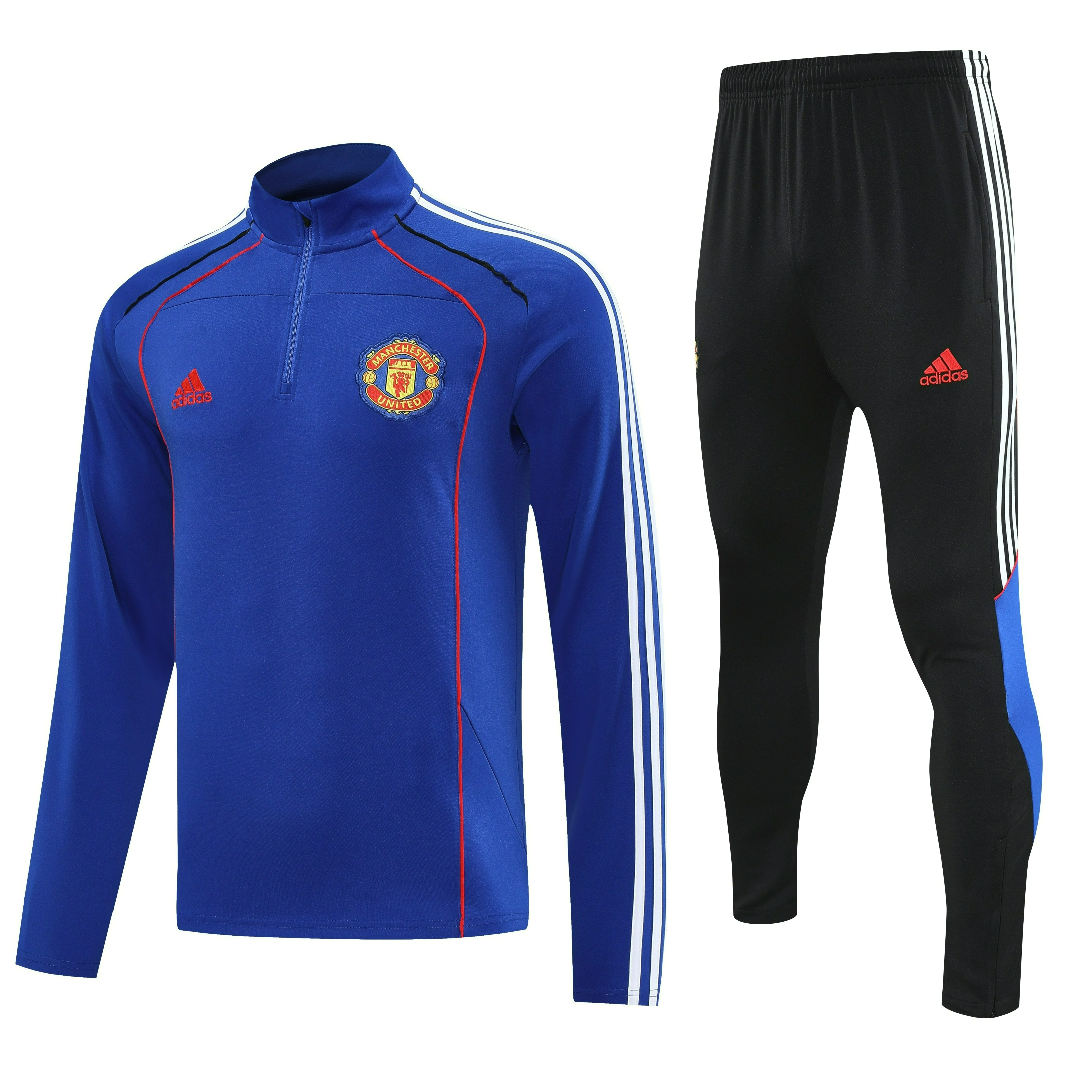 Manchester United Authentic Training Kit (Sweatshirt+Pants) Blue 2025/26 - Player Version - sinoshirt