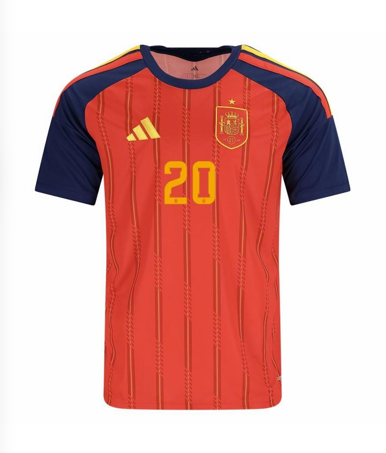 PEDRI #20 Spain Football Jersey Home Custom Shirt World Cup 2026 - sinoshirt