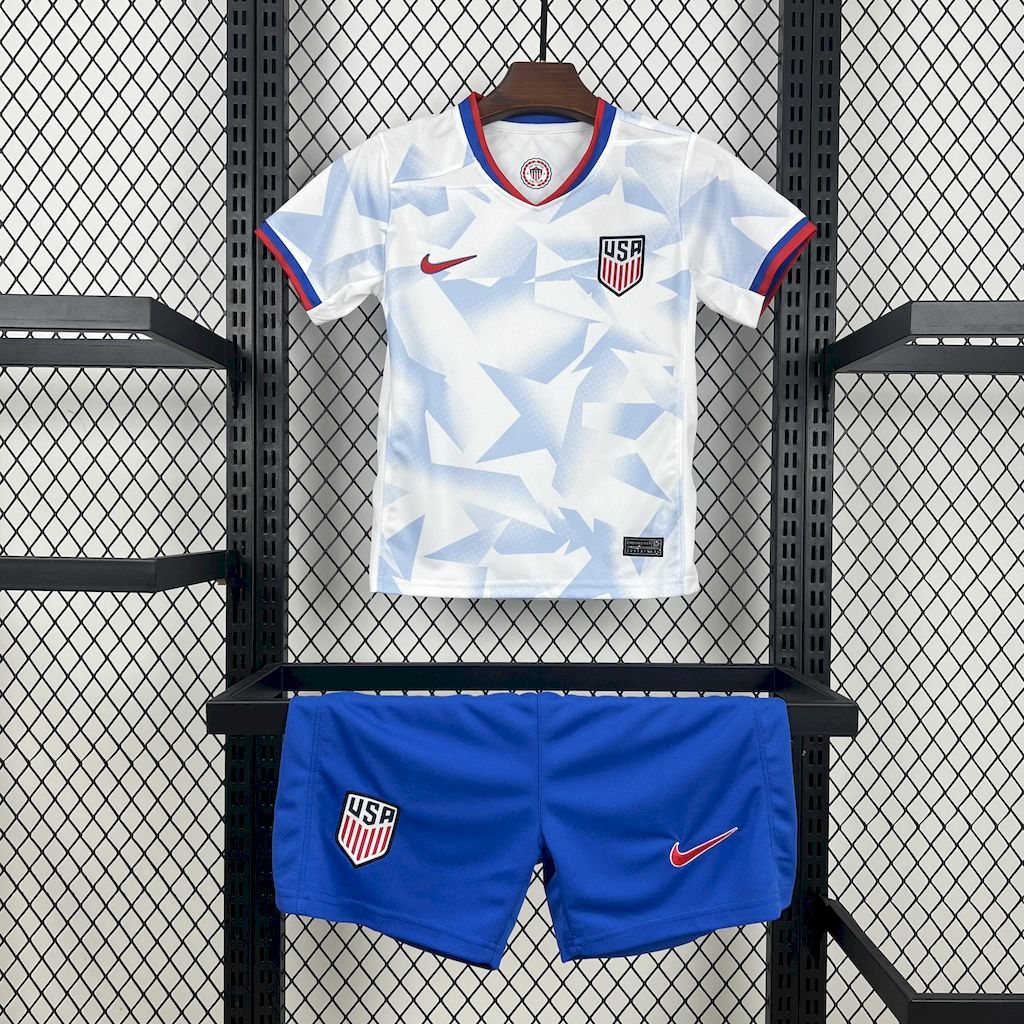 USA Soccer Jersey Home Kids Kit Jersey+Shorts 2025 - sinoshirt