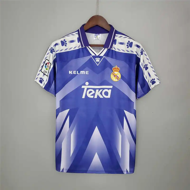 Real Madrid Retro Jersey Away Custom Soccer Shirt 1996-97 - sinoshirt