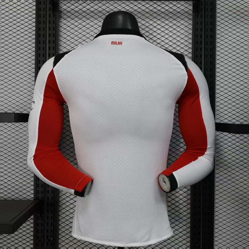 AC Milan Authentic Soccer Jersey Away Long Sleeve Shirt 2025/26 - sinoshirt