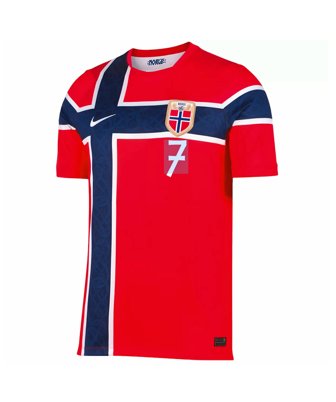 S?RLOTH #7 Norway Football Jersey Home Custom Shirt World Cup 2026 - sinoshirt