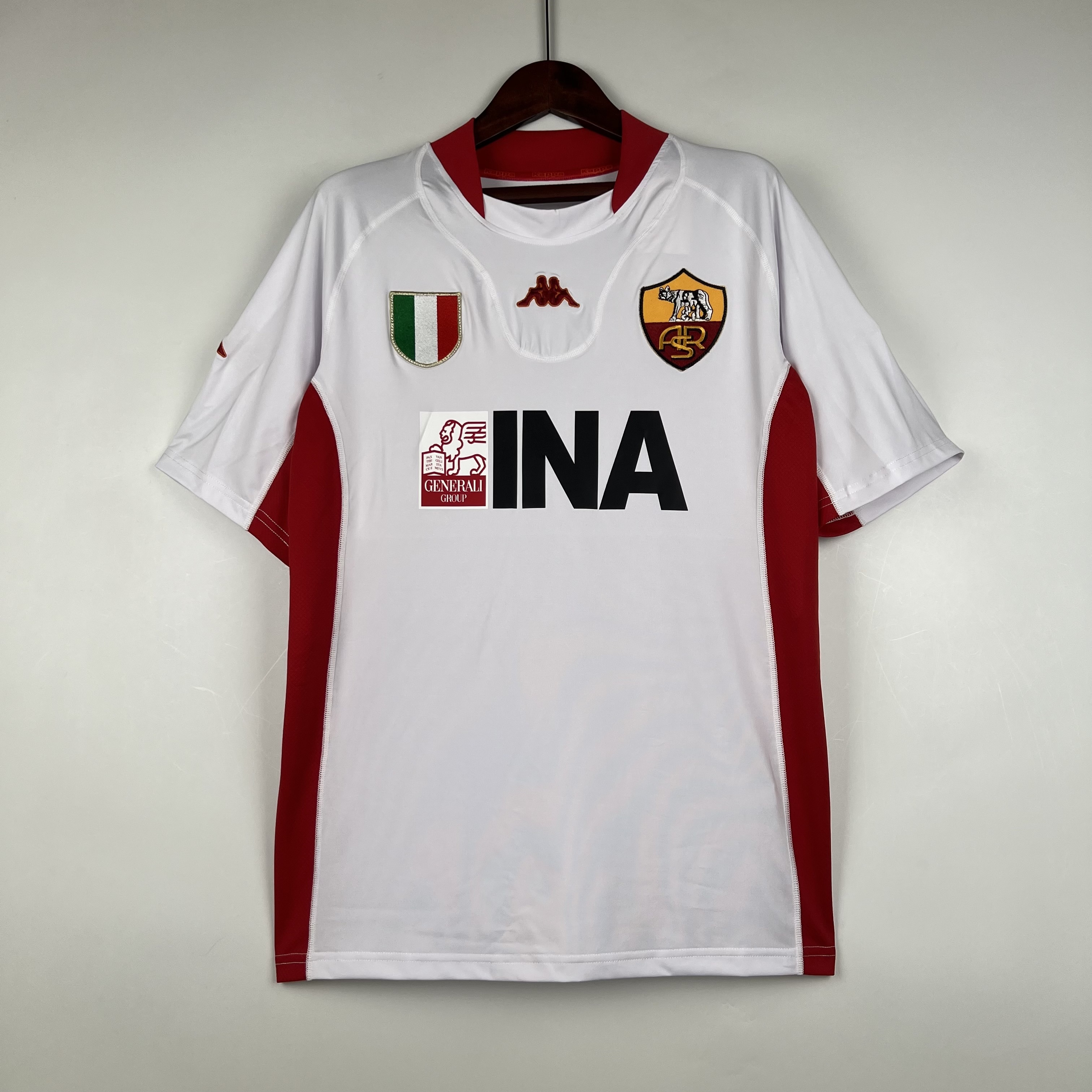 Roma Retro Soccer Jersey Away Custom Shirt 2001/02 - sinoshirt