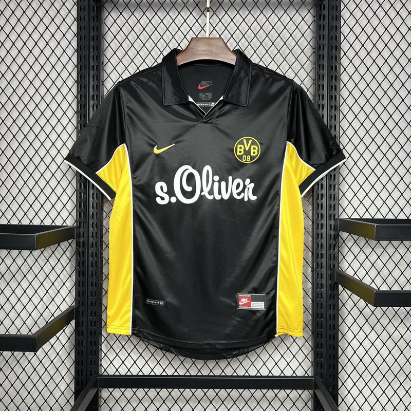 Borussia Dortmund Retro Jersey Away Soccer Shirt 1998-2000 - sinoshirt