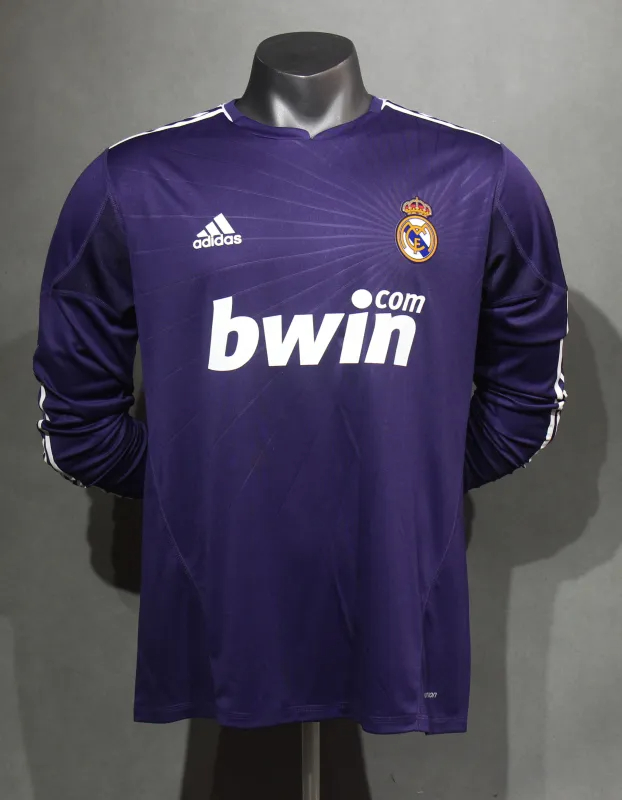 Real Madrid Authentic Retro Jersey Third Away Long Sleeve Soccer Shirt 2010/11 - sinoshirt
