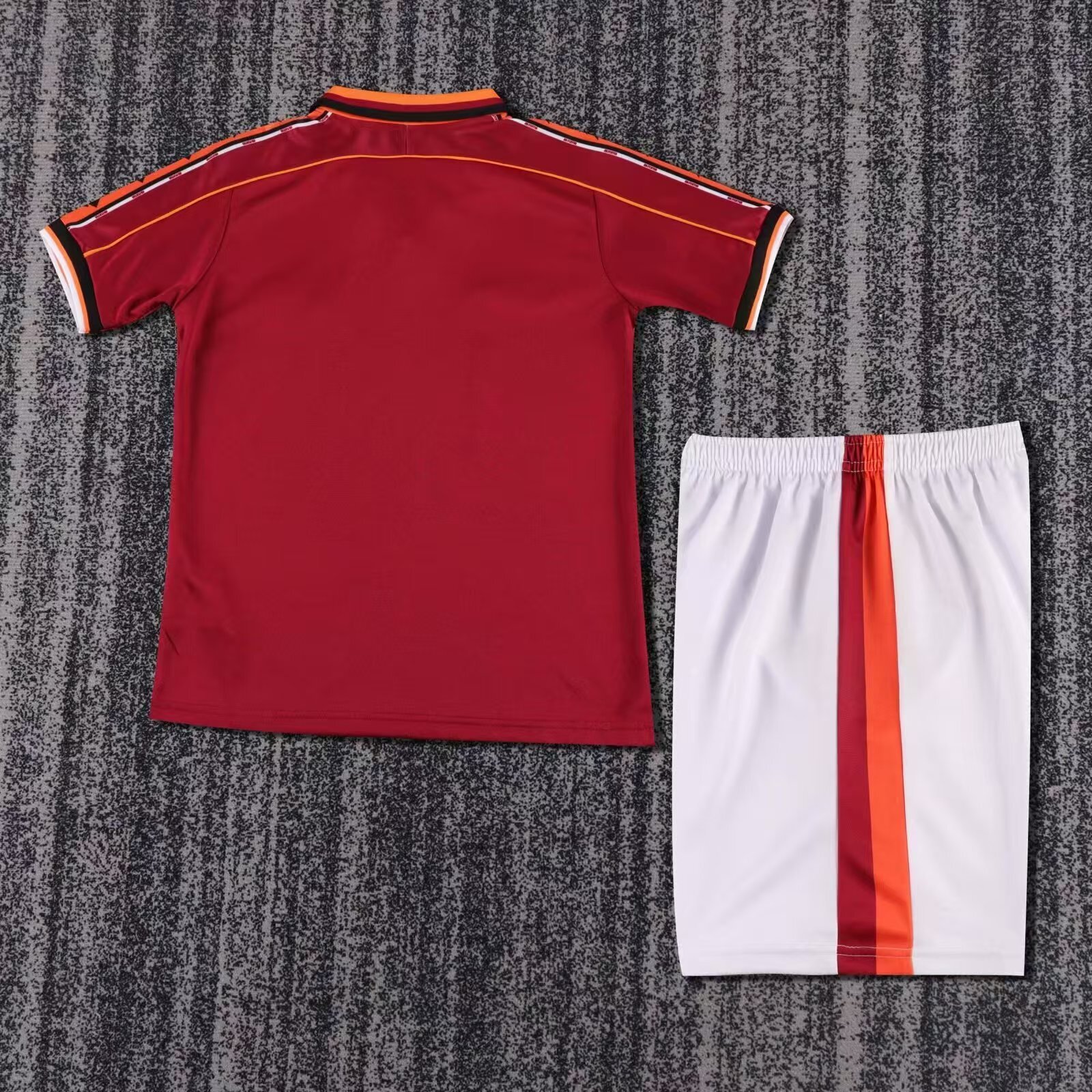 Roma Retro Soccer Jersey Home Kids Kit Jersey+Shorts 1998/99 - sinoshirt