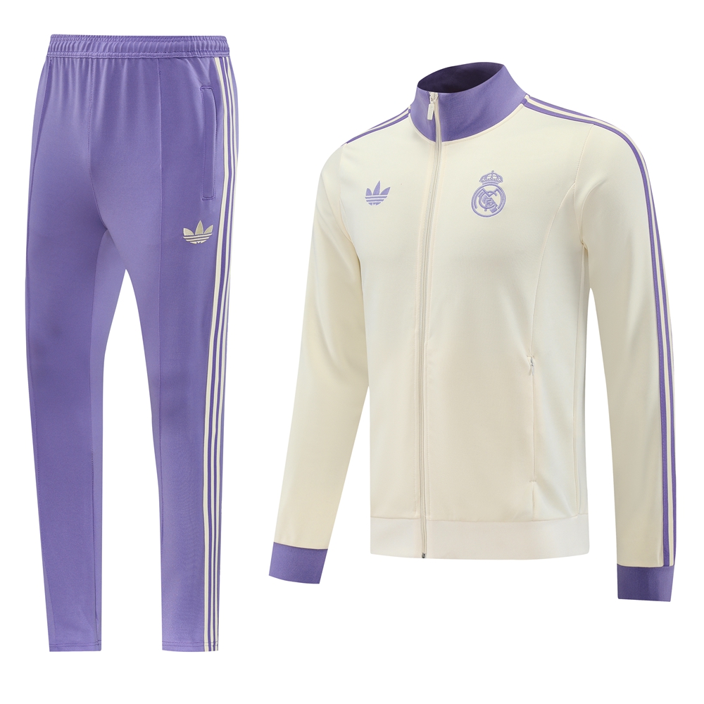 Real Madrid Training Kit (Jacket+Pants) Apricot 2025/26 - sinoshirt