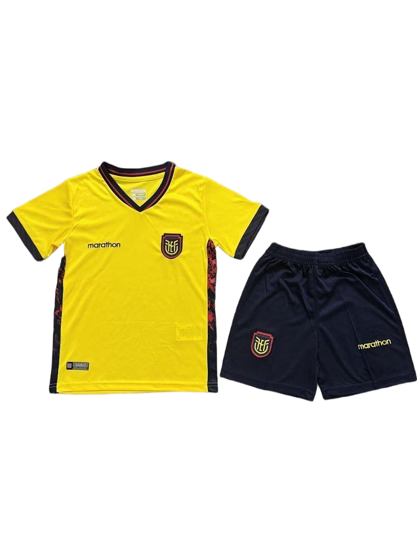 Ecuador Soccer Jersey Home Kids Kit Jersey+Shorts World Cup 2026 - sinoshirt