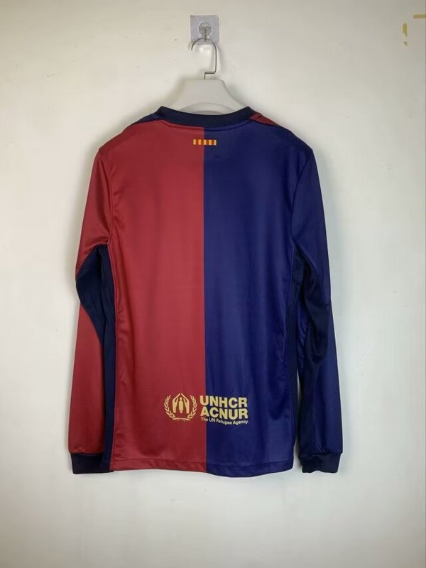 Barcelona Home Soccer Jersey Long Sleeve 2024/25 - sinoshirt
