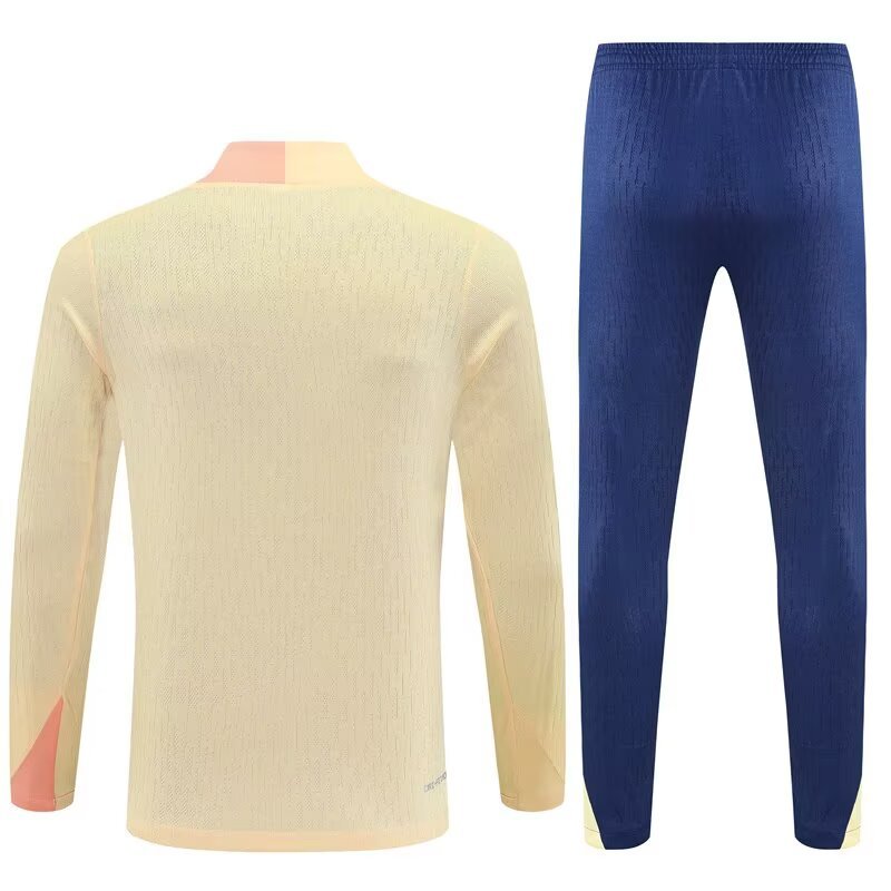 Barcelona Authentic Training Kit (Sweatshirt+Pants) Yellow 2025/26 - Player Version - sinoshirt