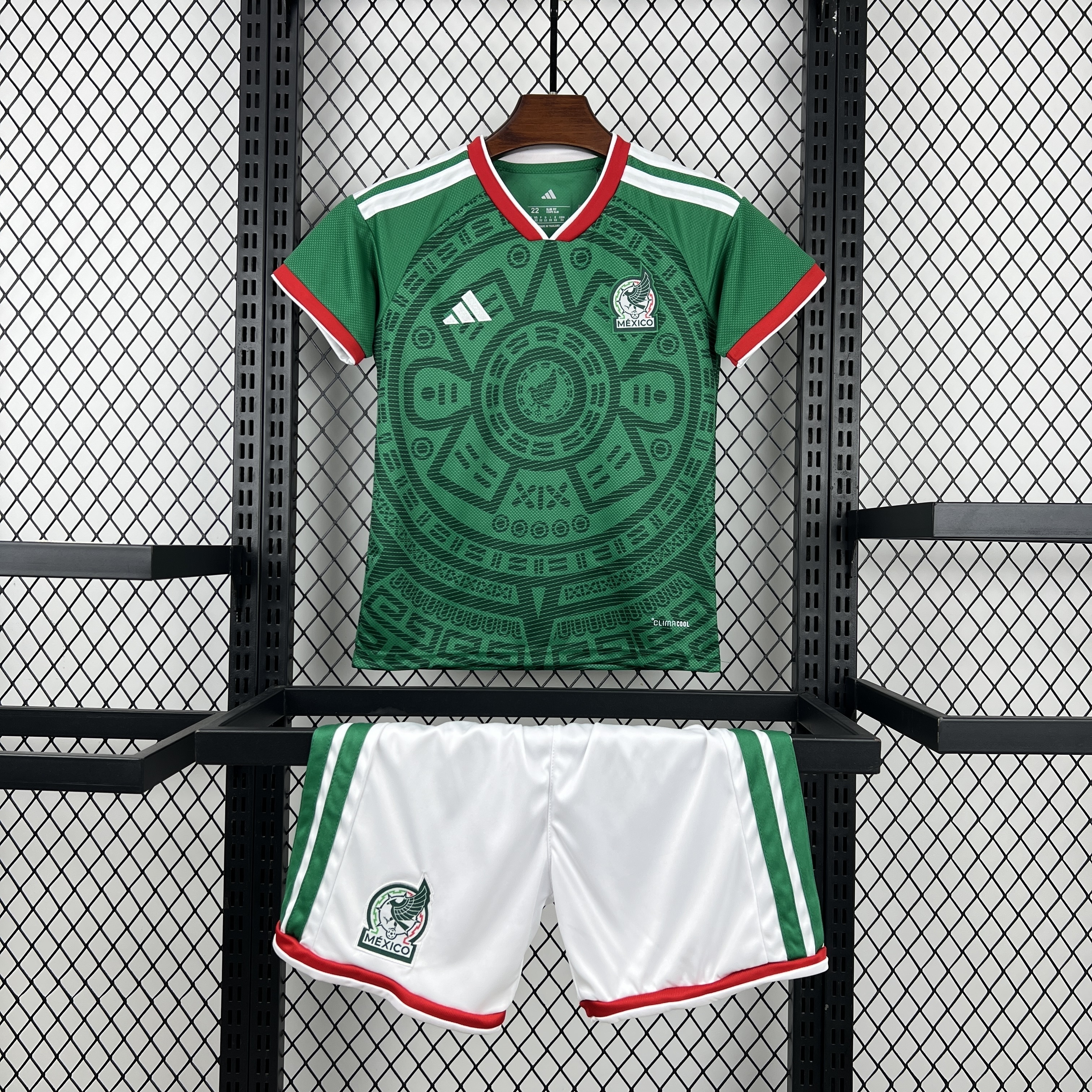 Mexico Soccer Jersey Home Kids Kit Jersey+Shorts World Cup 2026 - sinoshirt