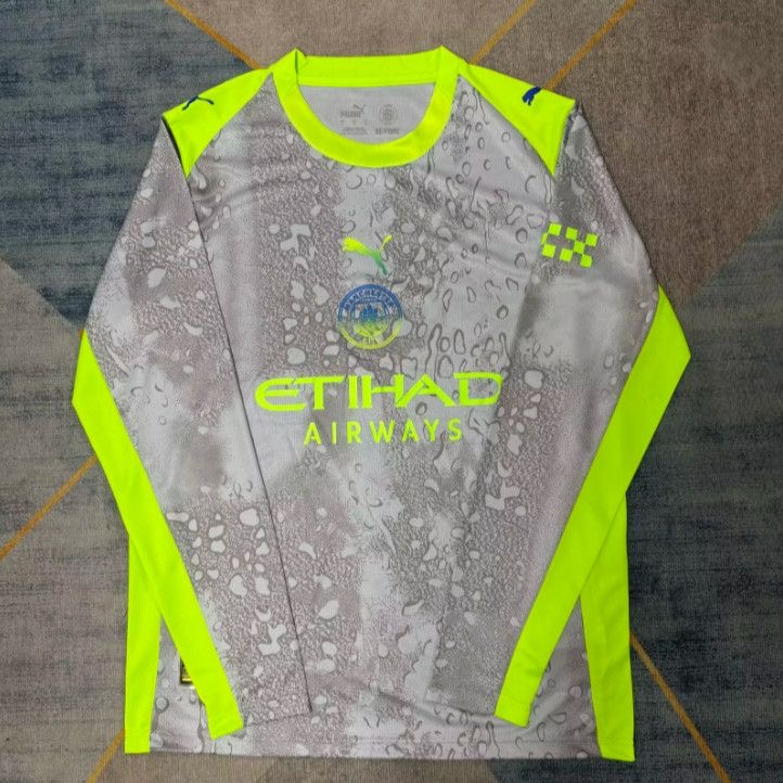 Manchester City Third Away Long Sleeve Football Jersey Custom Shirt 2025/26 - sinoshirt