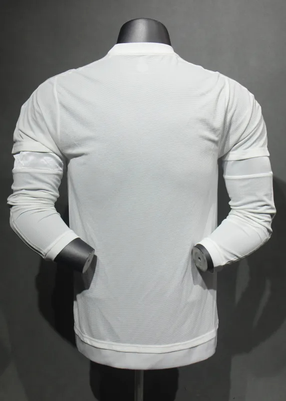 Real Madrid Authentic Retro Jersey Home Long Sleeve Soccer Shirt 2015/16 - sinoshirt