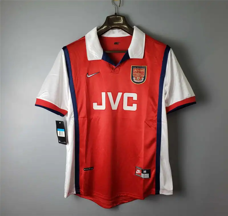 Arsenal Soccer Retro Jersey Home Custom Shirt 1998-99 - sinoshirt