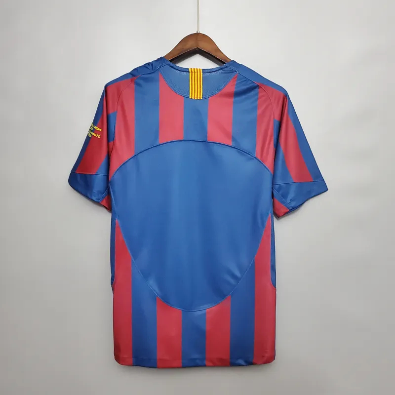 Barcelona Retro Jersey Home Soccer Shirt 2005-06 - sinoshirt