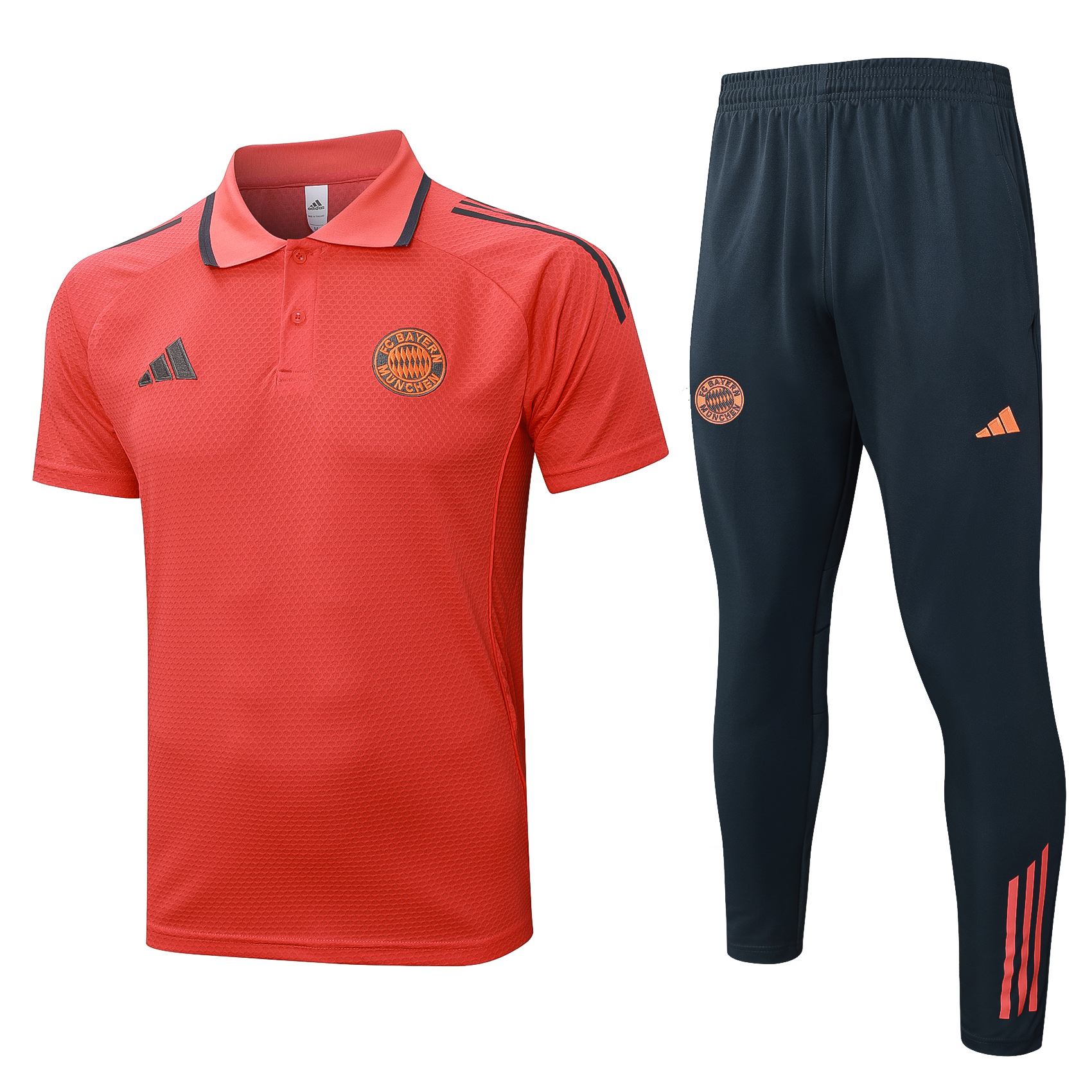 Bayern Munich Training Kit (Polo+Pants) Orange 2025/26 - sinoshirt
