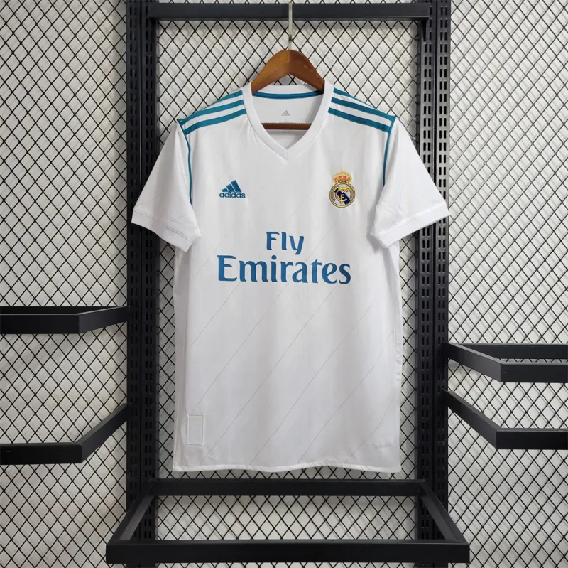 Real Madrid Retro Jersey Home Custom Soccer Shirt 2017/18 - sinoshirt