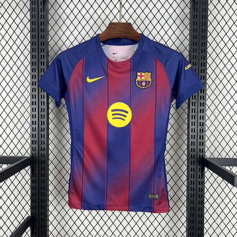 Barcelona Home Women's Soccer Jersey Custom Shirt 2025/26 - sinoshirt