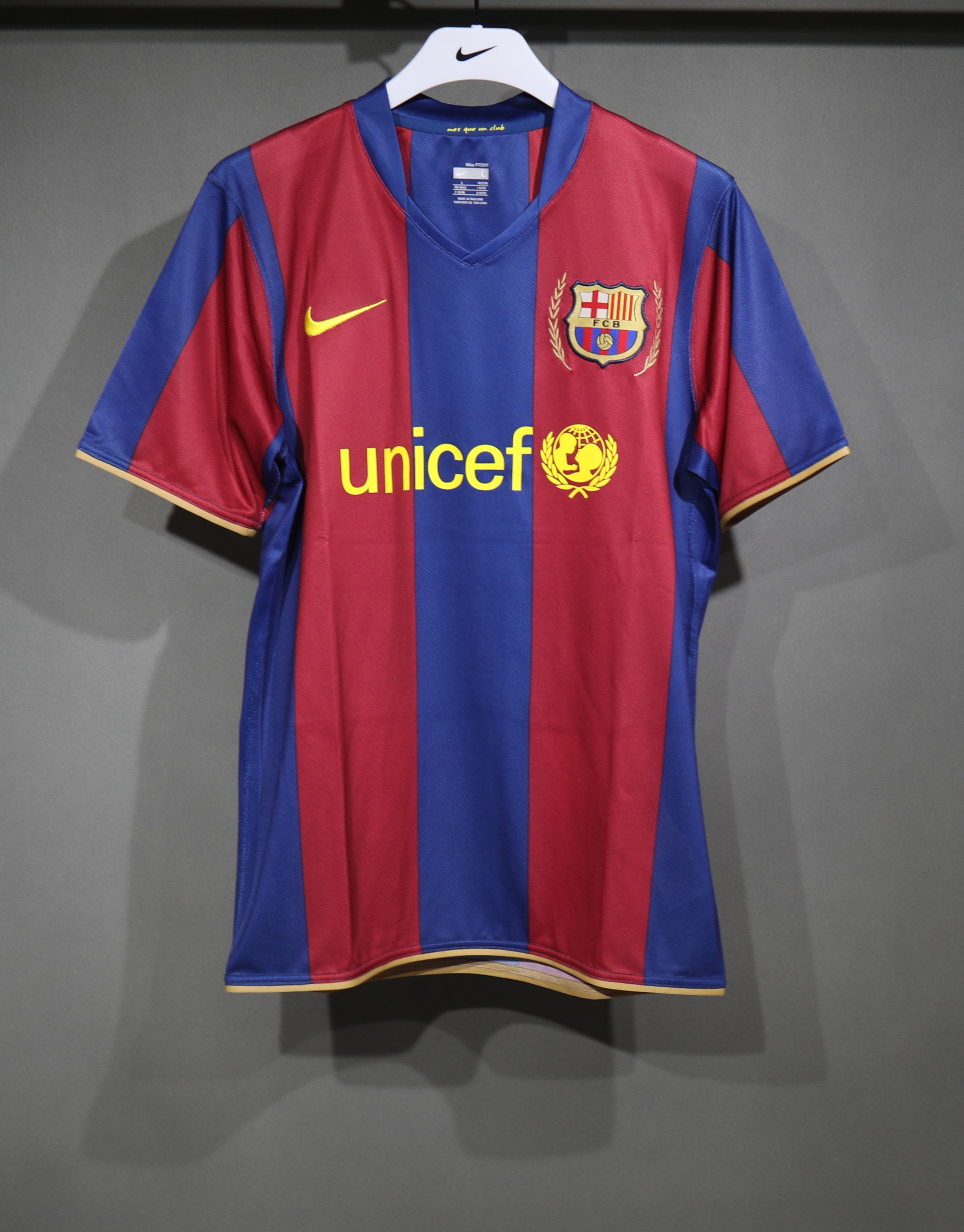 Authentic Barcelona Retro Jersey Home Soccer Shirt 2007-08 - sinoshirt