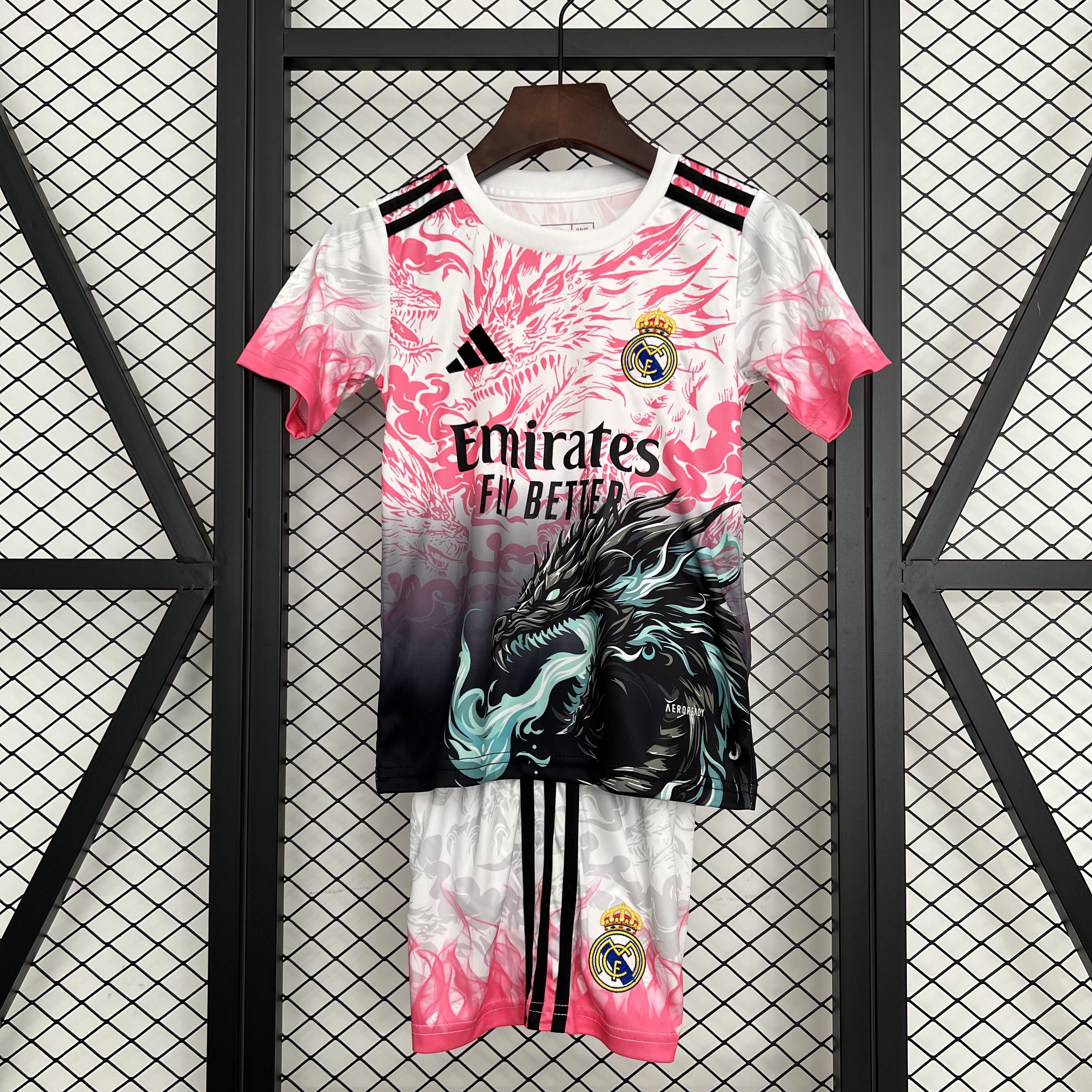 Real Madrid Soccer Jersey Dragon Special Edition Kids Kit Jersey+Shorts 2025/26 - sinoshirt