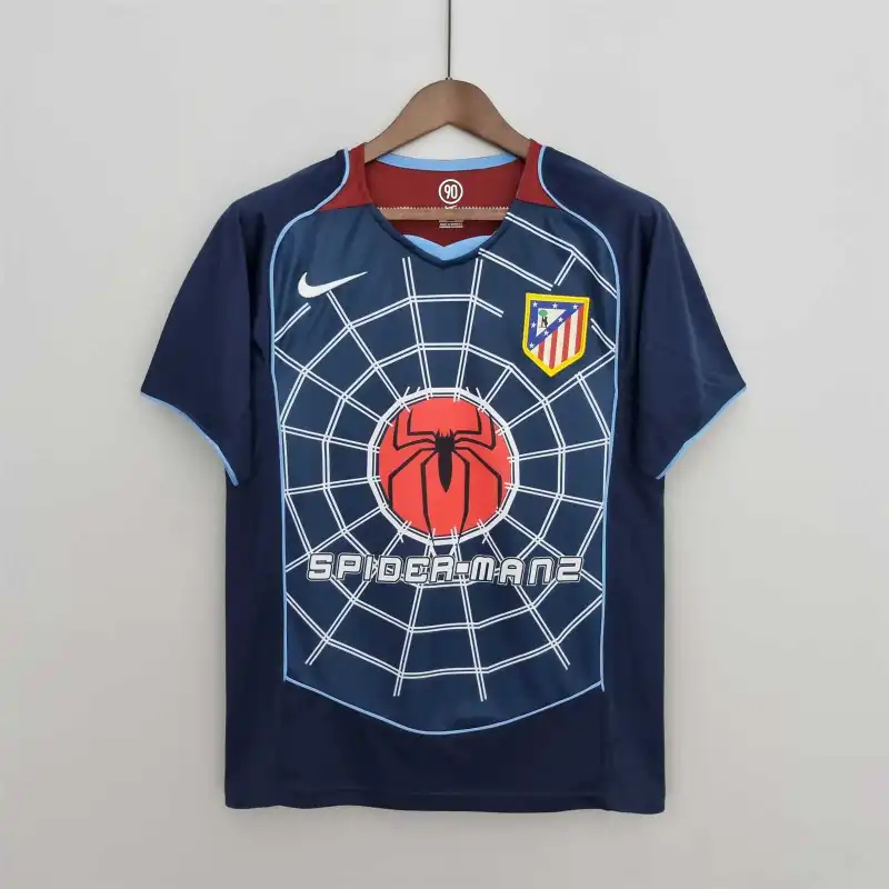 Atletico Madrid Retro Soccer Jersey Away Shirt 2004/05 - sinoshirt