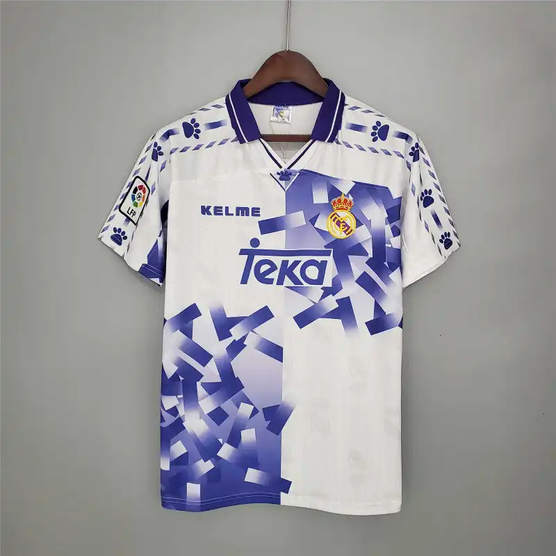 Real Madrid Retro Jersey Third Away Custom Soccer Shirt 1996-97 - sinoshirt