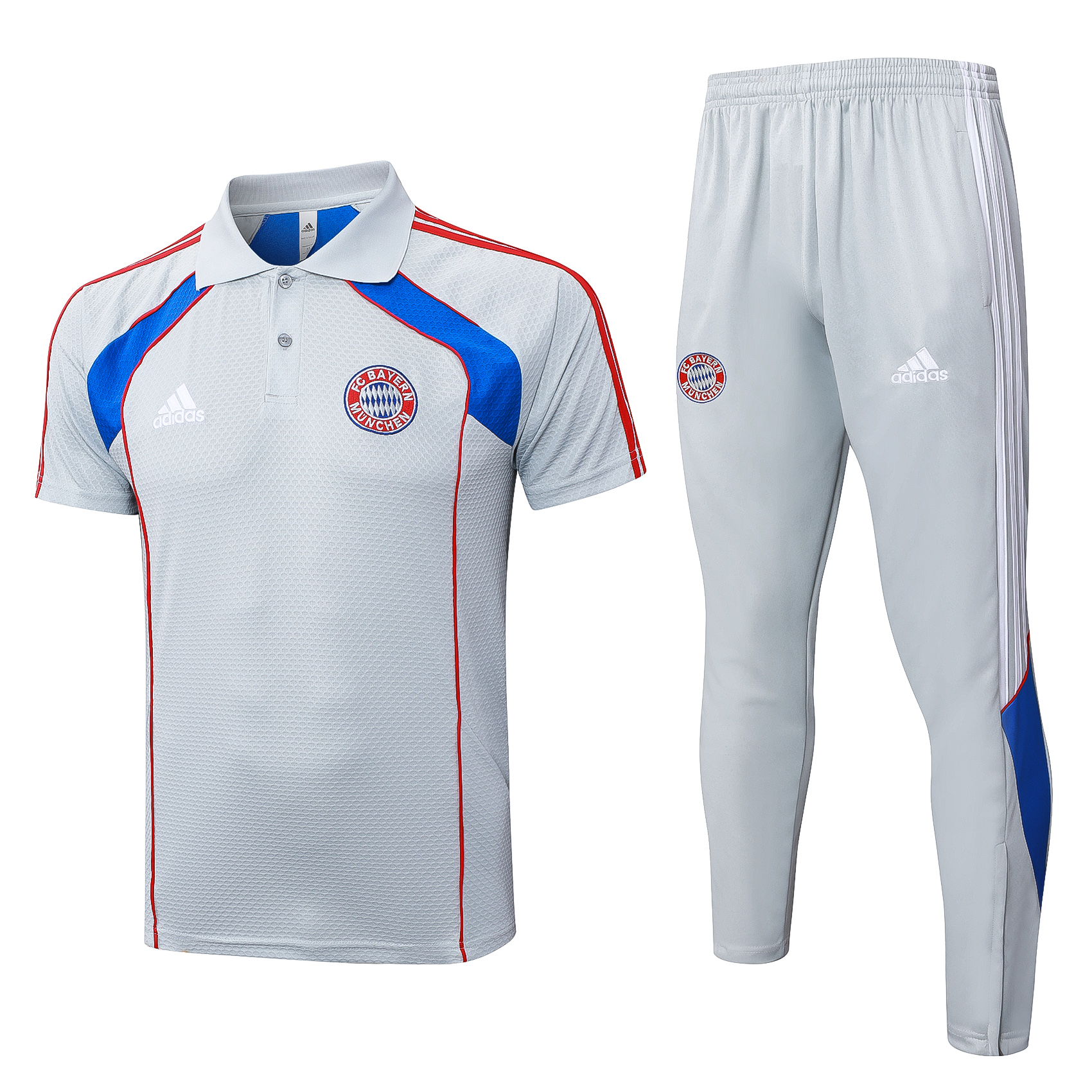 Bayern Munich Training Kit (Polo+Pants) Gray 2025/26 - sinoshirt
