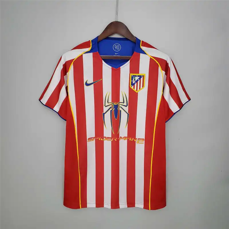 Atletico Madrid Retro Soccer Jersey Home Shirt 2004/05 - sinoshirt