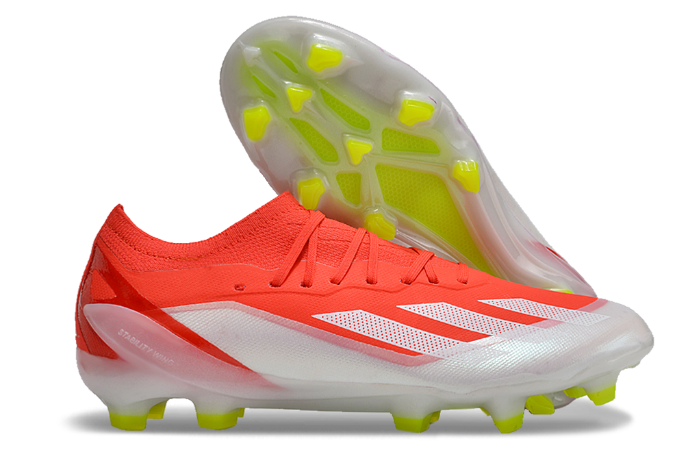 X Crazyfast Elite Laceless FG Energy Citrus - Solar RedFootwear WhiteSolar Yellow - sinoshirt