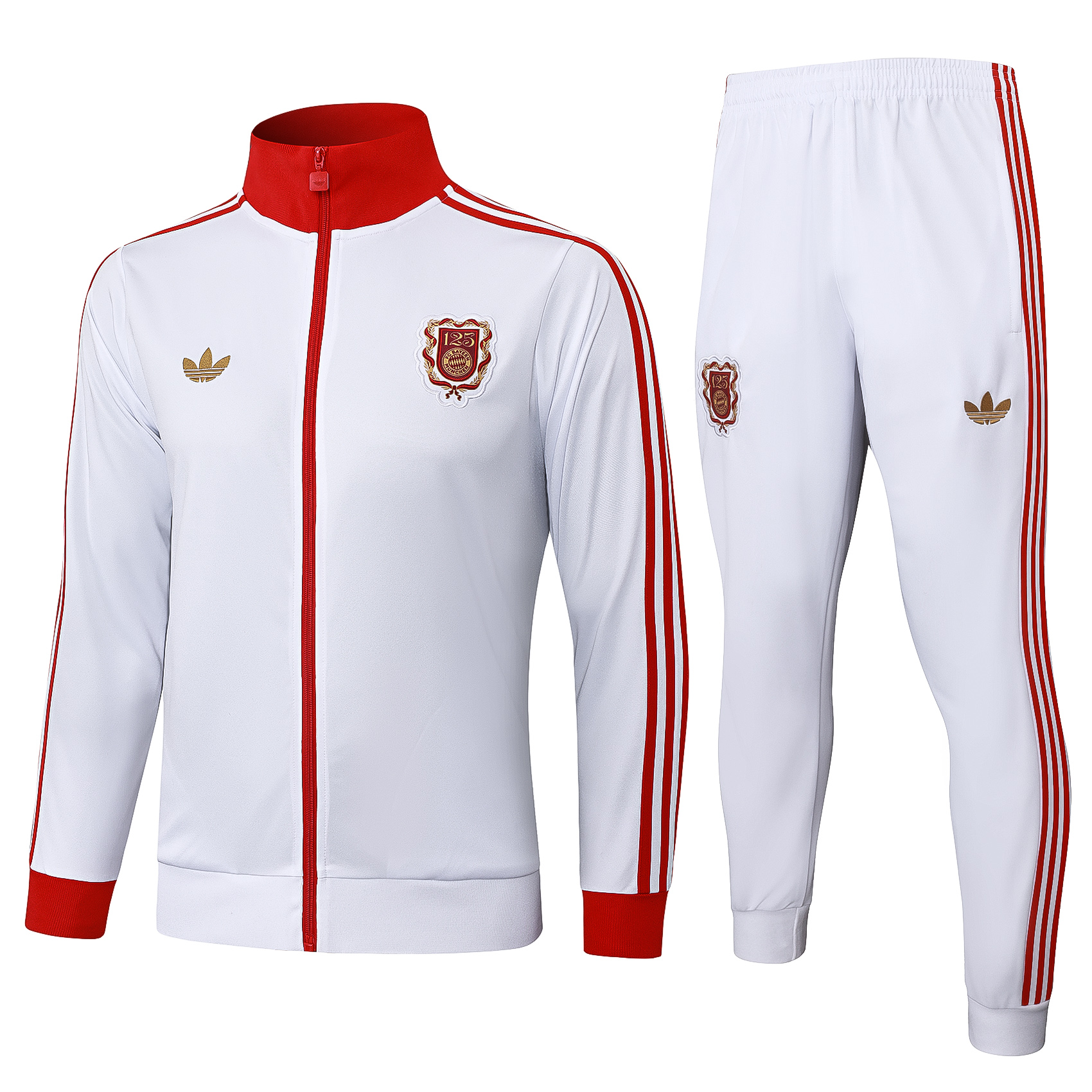 Bayern Munich Training Kit (Jacket+Pants) White 2025/26 - 125th Anniversary - sinoshirt