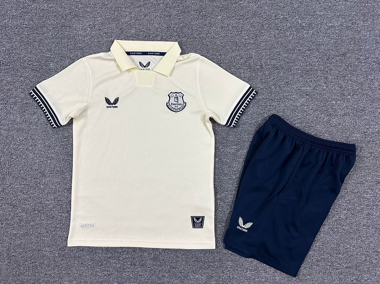 Everton Football Jersey Away Kids Kit Jersey+Shorts 2025/26 - sinoshirt