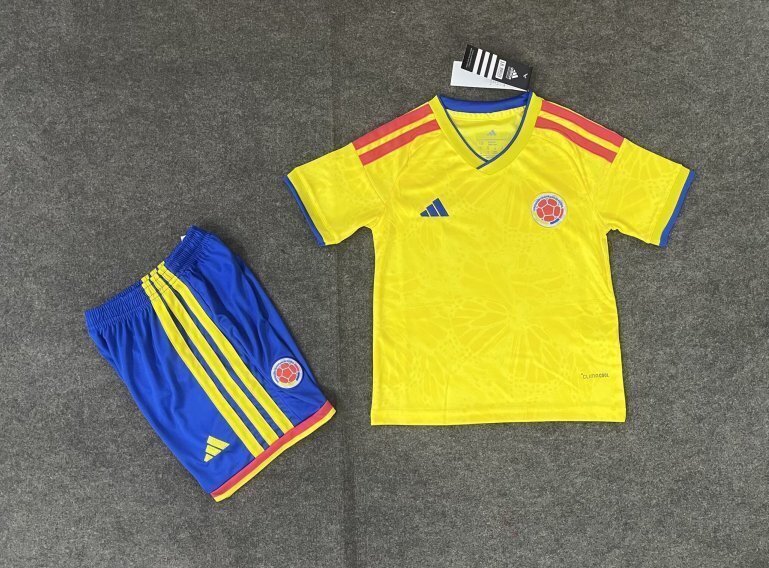 Colombia Soccer Jersey Home Kids Kit Jersey+Shorts World Cup 2026 - sinoshirt