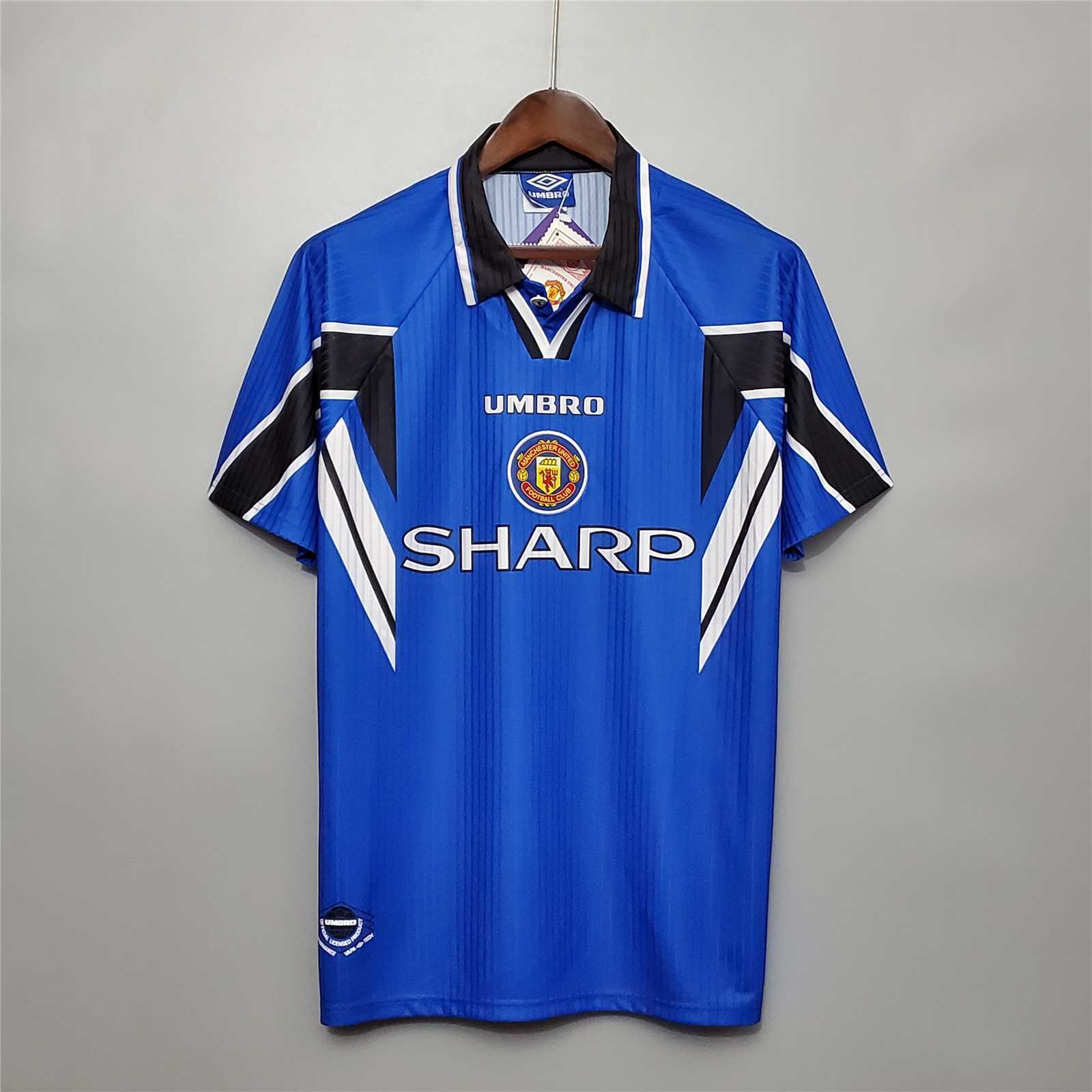 Manchester United Retro Football Jersey Third Away Custom Shirt 1996/98 - sinoshirt