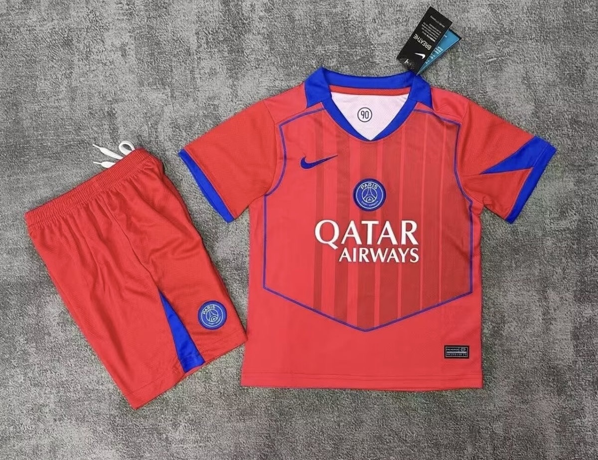 PSG Soccer Jersey Third Away Kids Kit Jersey+Shorts 2025/26 - sinoshirt