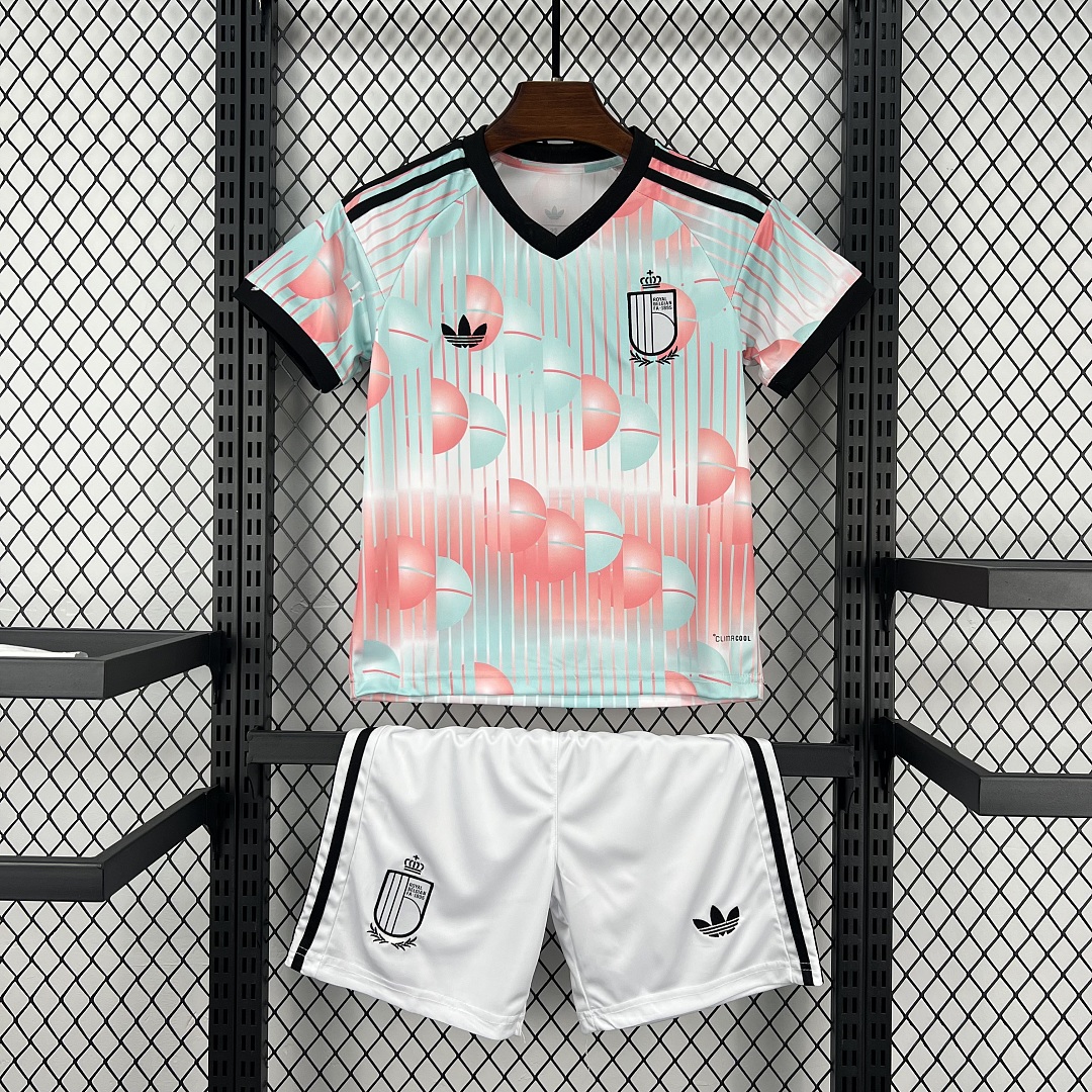 Belgium Football Jersey Away Kids Kit Jersey+Shorts World Cup 2026 - sinoshirt