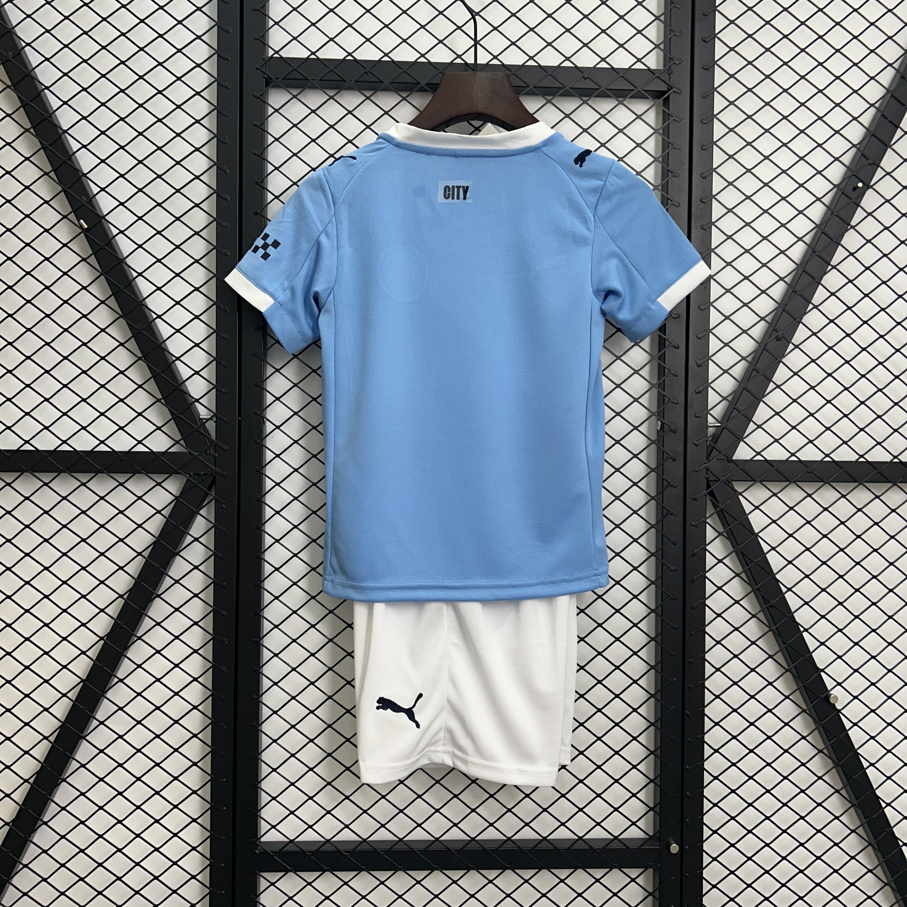 Manchester City Home Kids Kit Jersey+Shorts 2025/26 - sinoshirt