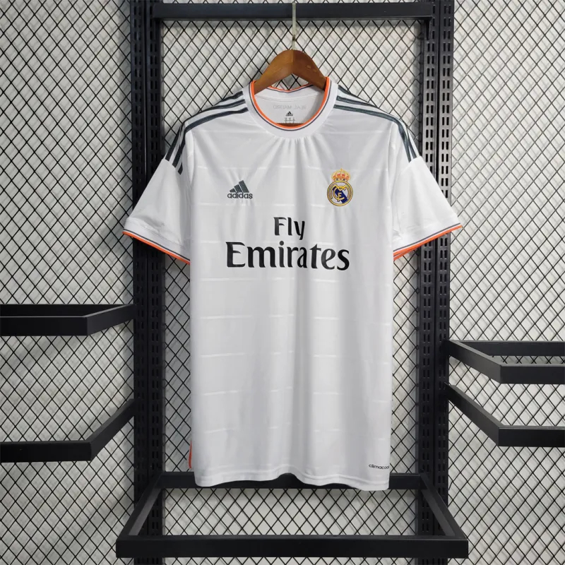 Real Madrid Retro Jersey Home Custom Soccer Shirt 2013/14 - sinoshirt