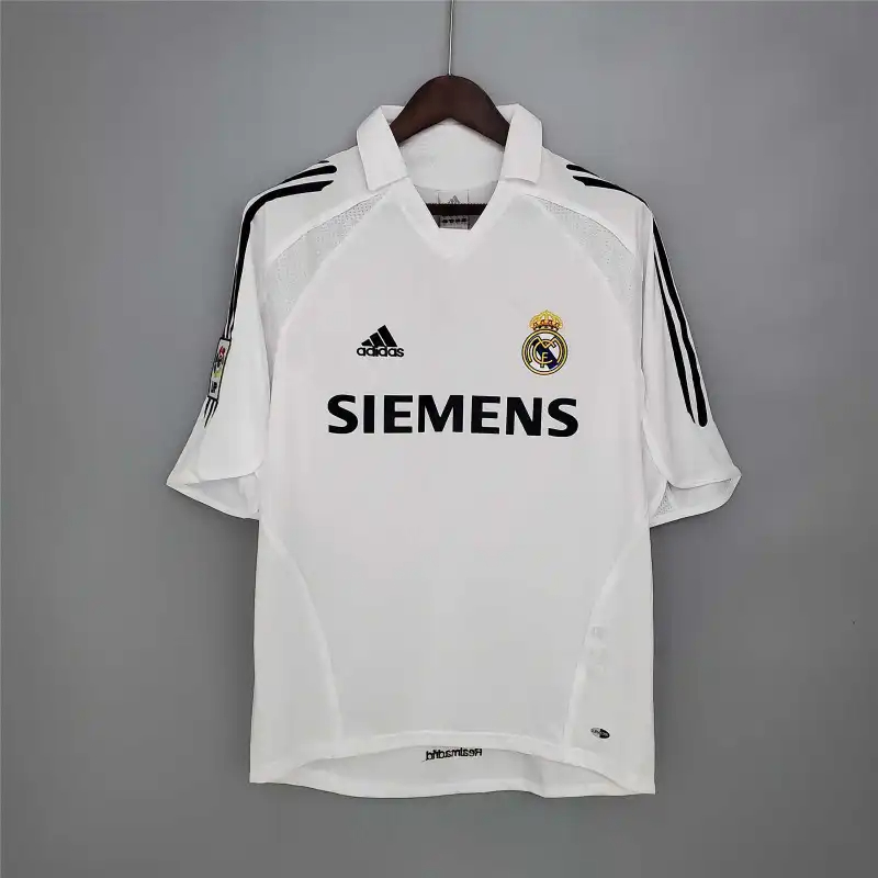 Real Madrid Retro Jersey Home Custom Soccer Shirt 2005-06 - sinoshirt