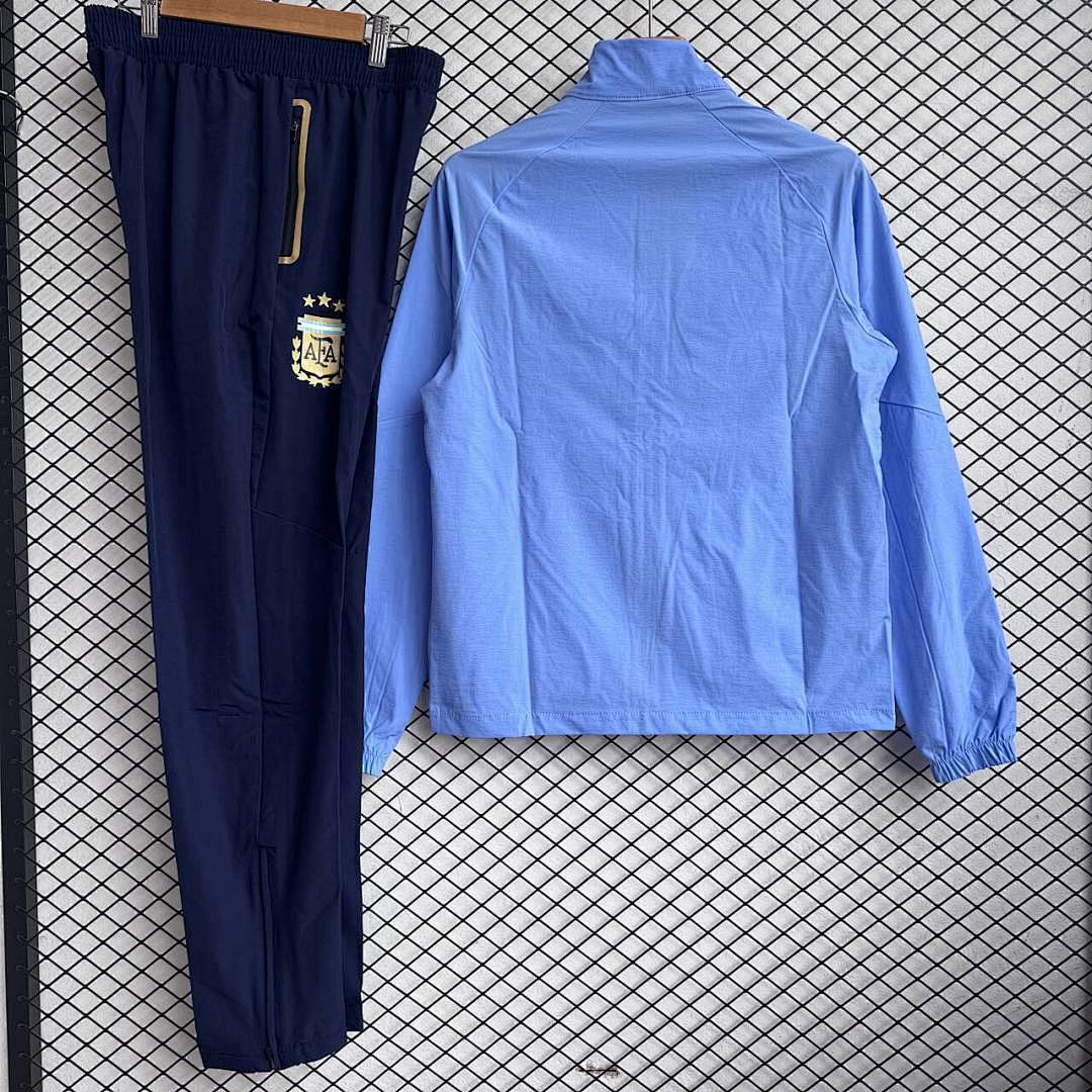 Argentina Windbreaker With Pants Blue 2026 World Cup - sinoshirt