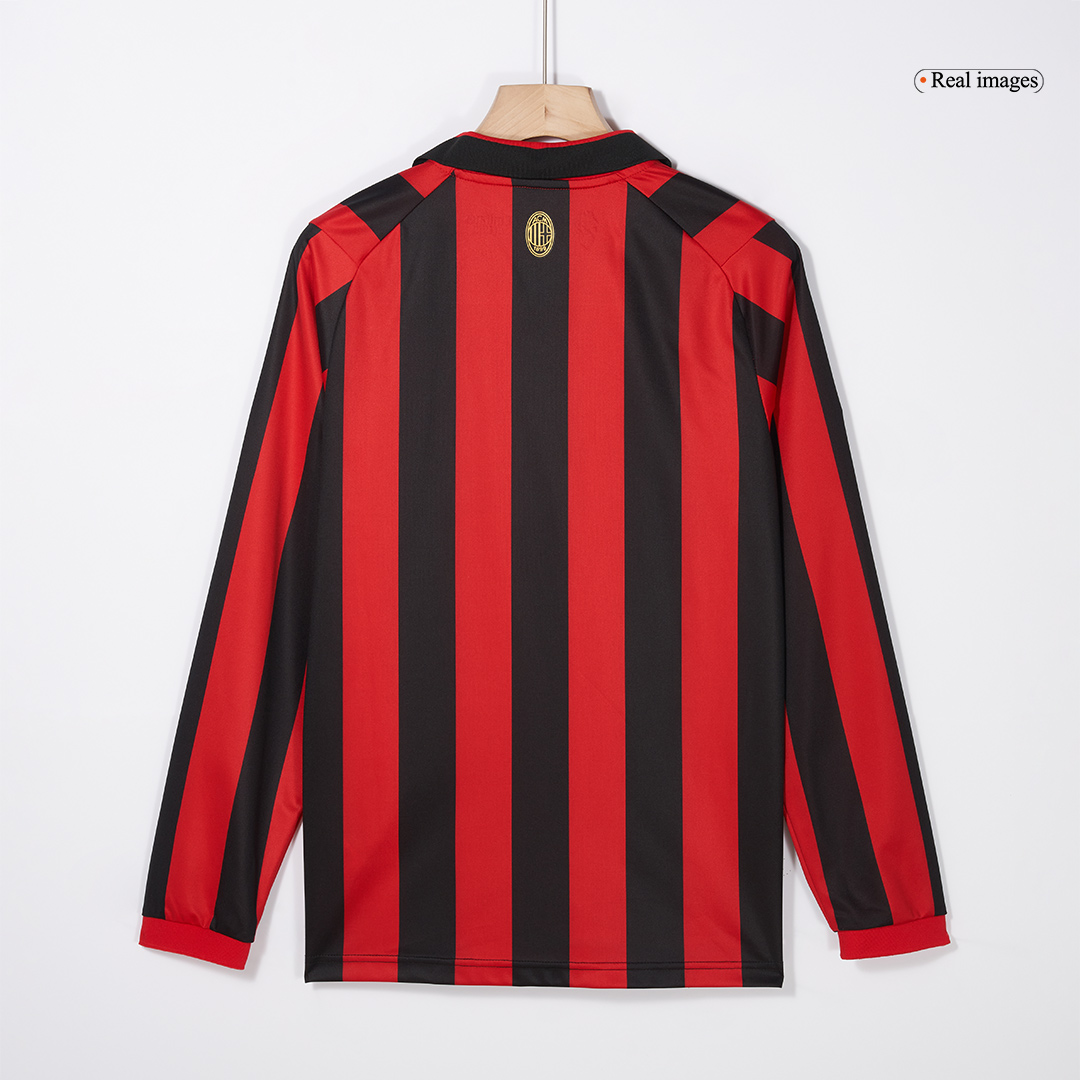 AC Milan Soccer Jersey 125th Anniversary Long Sleeve Custom Shirt 2024/25 - sinoshirt