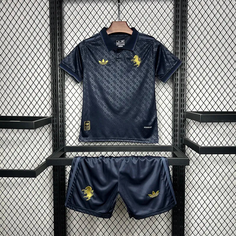 Juventus Soccer Jersey Third Away Kids Kit Jersey+Shorts 2024/25 - sinoshirt